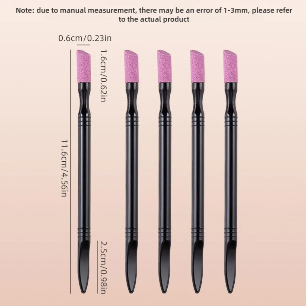 Portable Quartz Grinding Pen Nail Cuticle Scissors Dead Skin Remover Nail Polish Manicure Stick Files NailPolishing Sticks