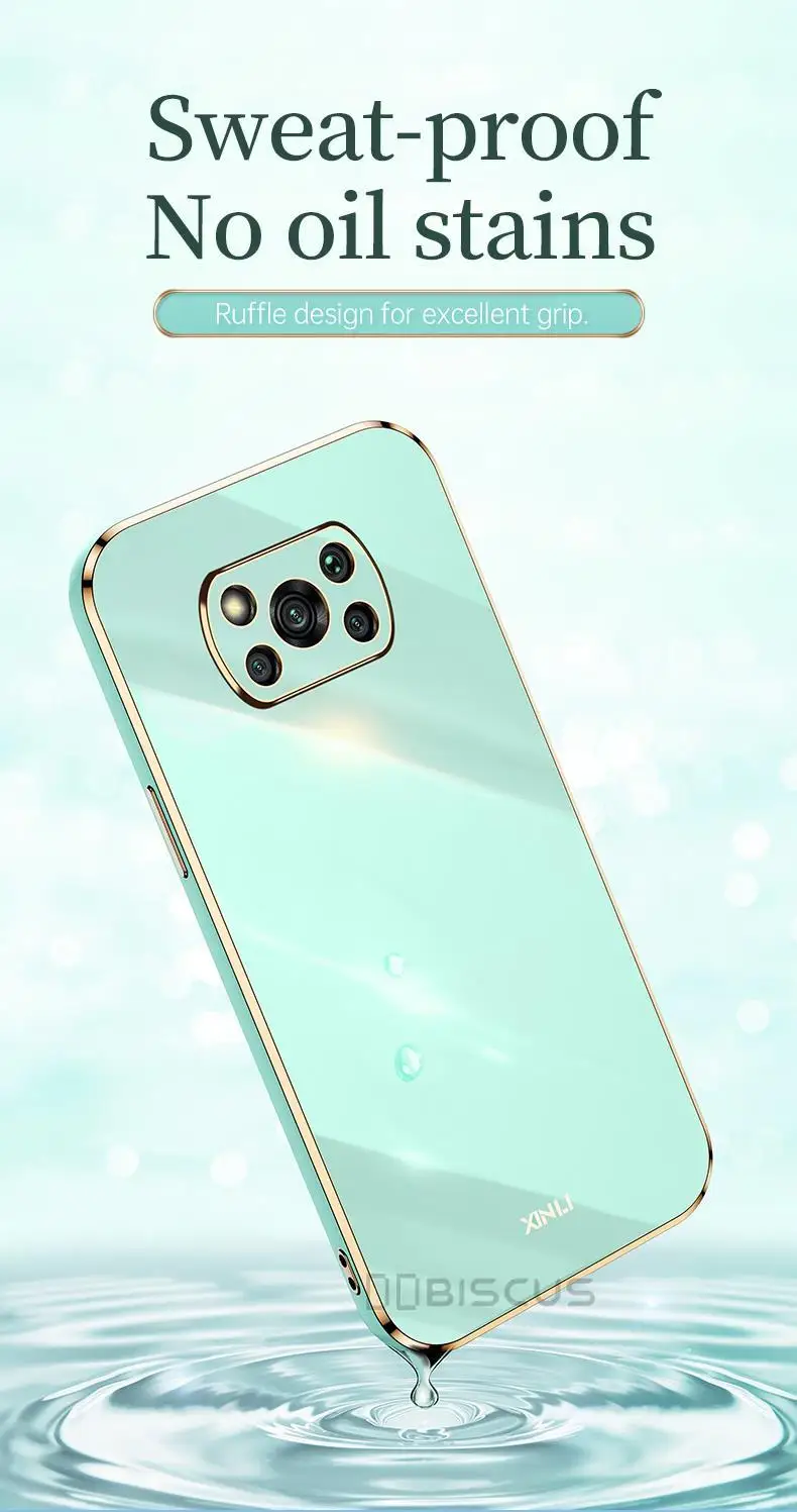Custodia per Poco X3 Pro X3 NFC F3 GT M3 Pro Placcatura di Lusso Morbido Silicone Gel Funda Carcasa Coque_voghion.com