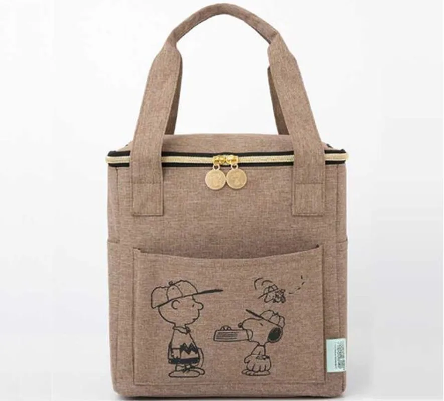 Snoopy lunch bag Oxford Cloth Outdoor Picnic bag Thermal Insulation Bag