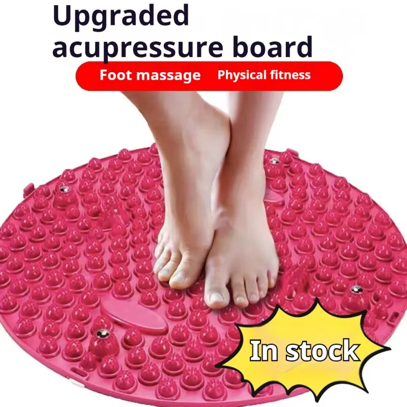 Yoga Mat Yoga Fitness Equipment Foot Massage Acupressure Mat Muscle Relaxation Acupuncture Mat Pilates Fitness Yoga Accessories Foot Training Round Workout