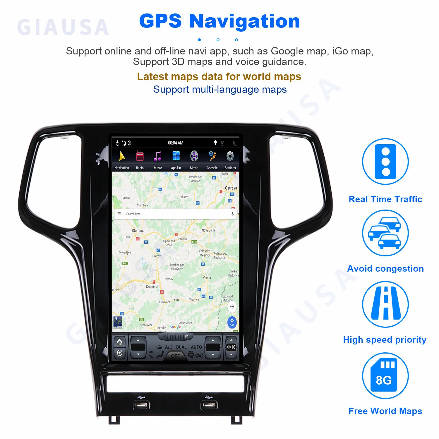 

Qualcomm Android 12 Tesla мультимедиа для Jeep Grand Cherokee 2010 2011 2012 2013 2014 2015 2016 2017 2018 2019 GPS IPS головное устройство