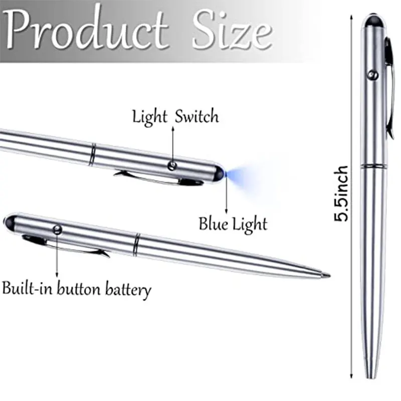휴대용 지폐 감지기 펜, 위조 위조 돈, 은행 노트 검사기, 테스터, 30 개