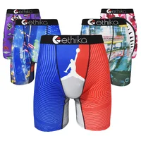 ETHIKA Underwear Boxers Breathable Mens Boxershorts Men's Panties Underpants Plus Size Fashion Print Man Boxers Briefs Trunks 1