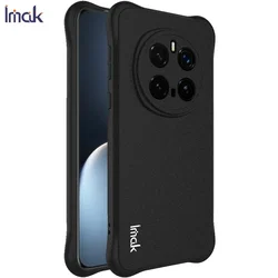 IMAK 360° Protective Crystal Case with Air Bag Lens Armor for Honor Magic 8 Lite (Black)