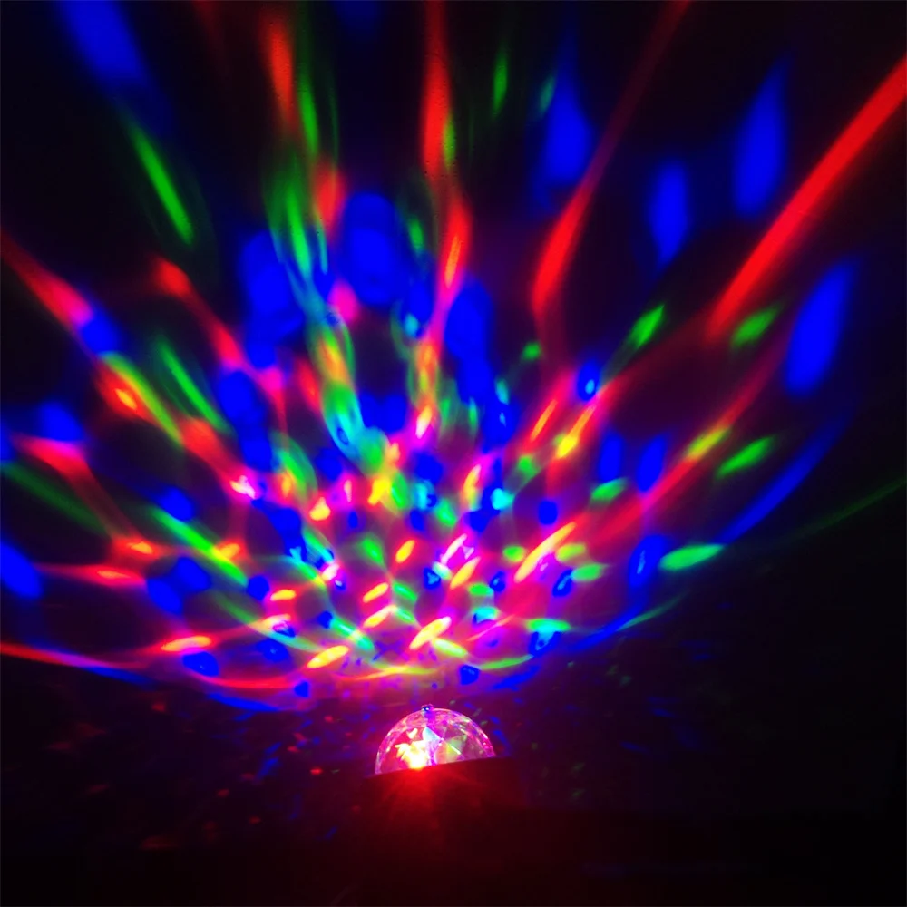 

3W Mini Disco Ball Light Crystal Strobe Night Lamp USB Powered Car Decoration Stage Effect for Party,Birthday,