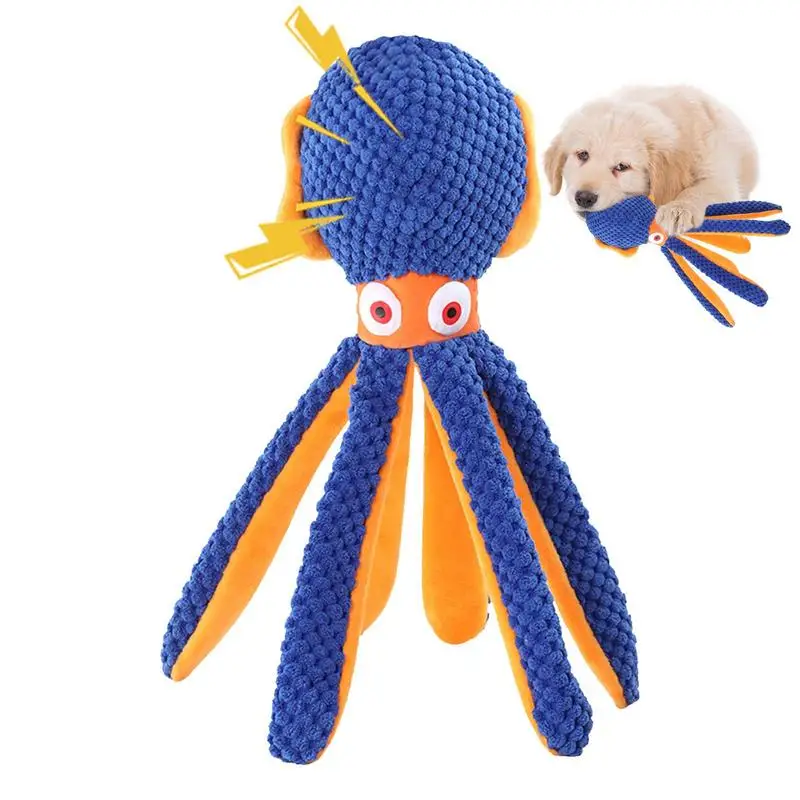 

Octopus Squeaky Dog Toys Pet Supplies Plushie Toy For Cat And Dog Dog Interactive Teething Plush Chew Toy Outdoor Puppy Toys