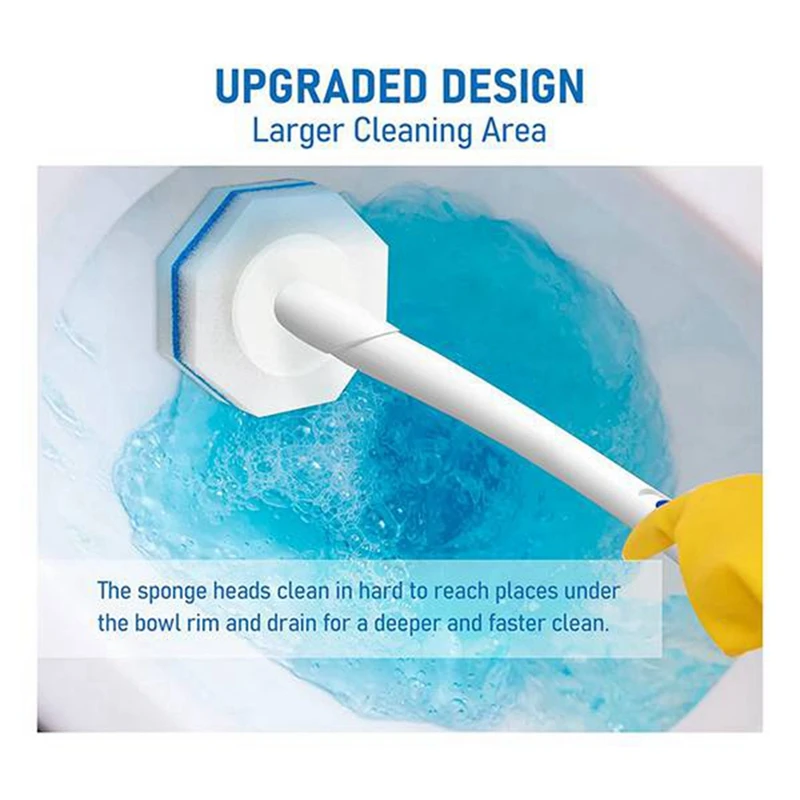 Toilet Brush Wand Disposable Toilet Cleaning Wand Head Compatible Refills 50PCS