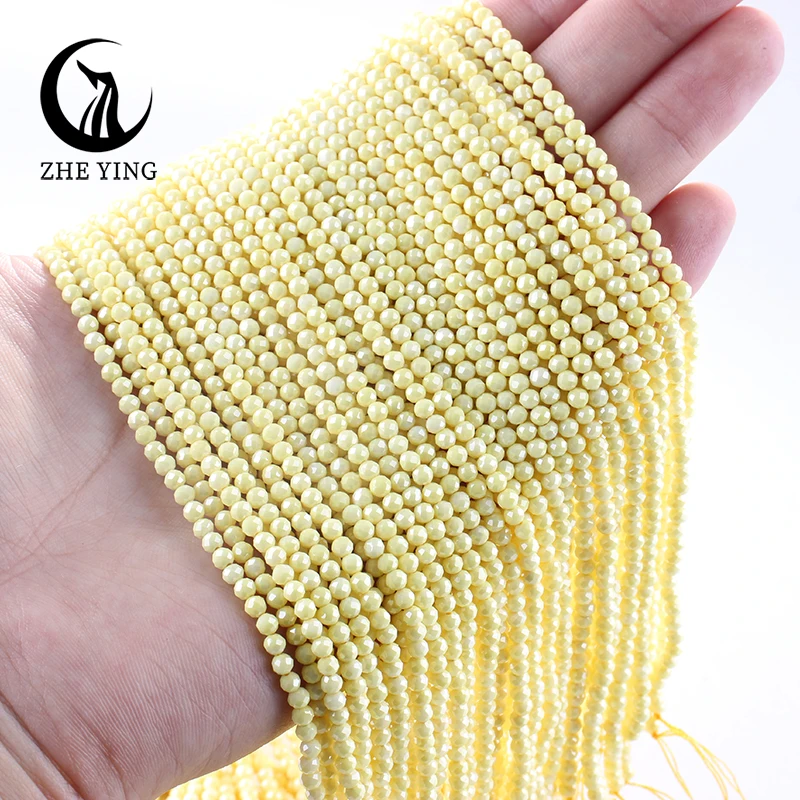 Elegant Matte Sea Blue Zircon Beads