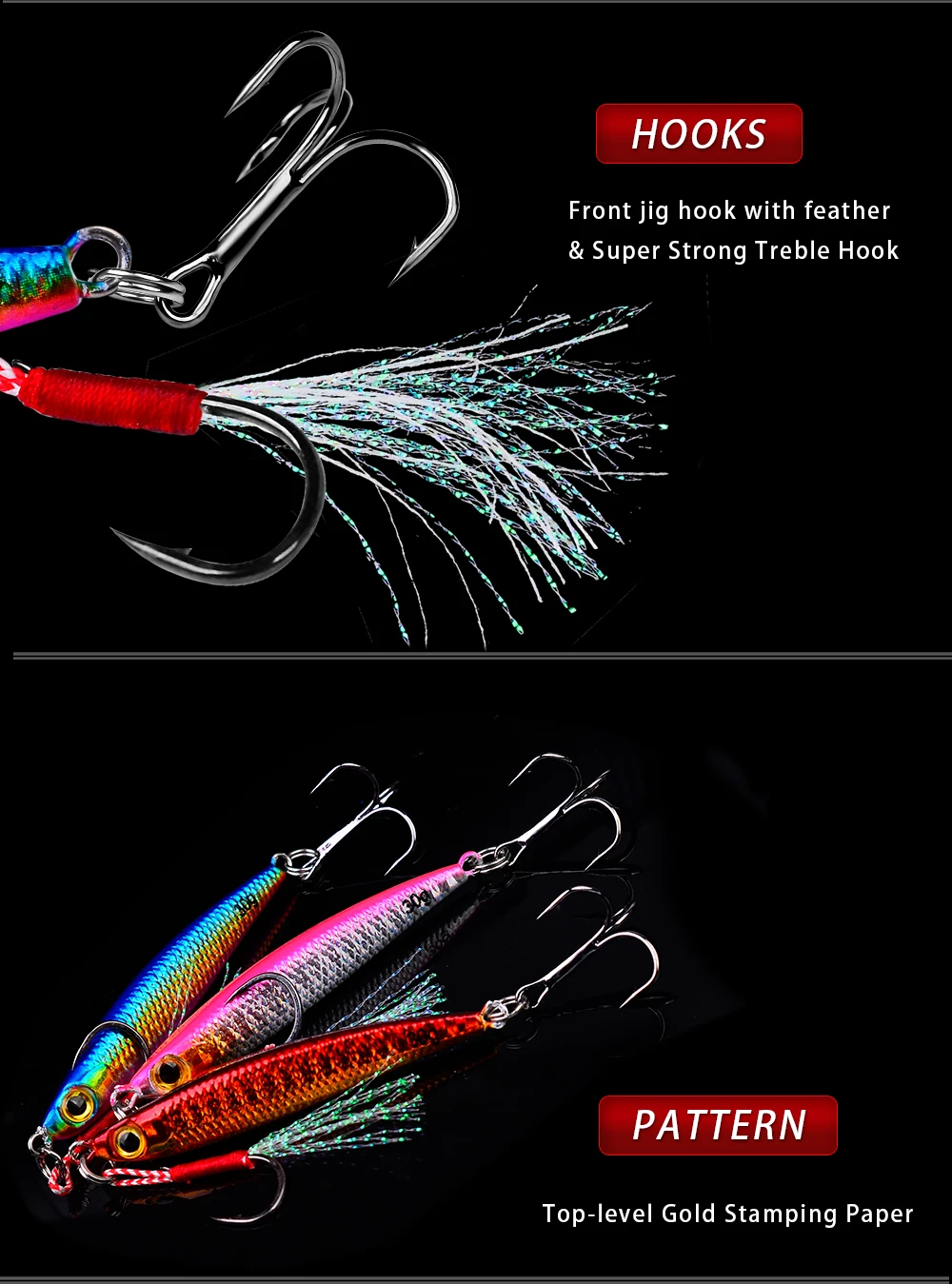 1pc Schnell Sinkende Jigging Köder Lange Cast 7g 10g 15g 20g 30g Langsam jig Metall Jig Angeln Köder Forelle Künstliche Harte Köder Haken – Detail 9