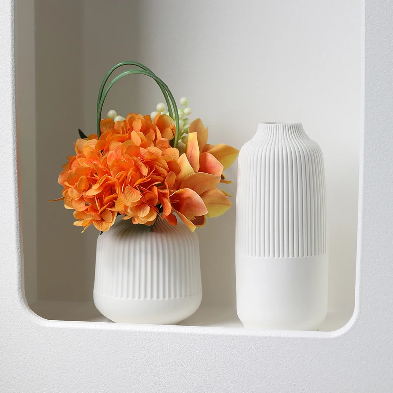 Ceramic Vase Decoration Living Room Flower Arrangement Decoration Light Luxury High-end Flower Arrangement Handicraft Decoration 5