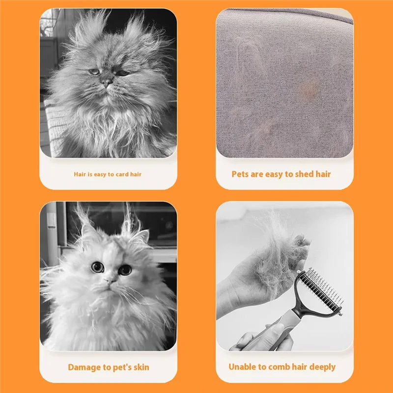 Rechargeable Pet Hair Comb Pet Atomizer Grooming Easy One-Button Hair Removal Forpet