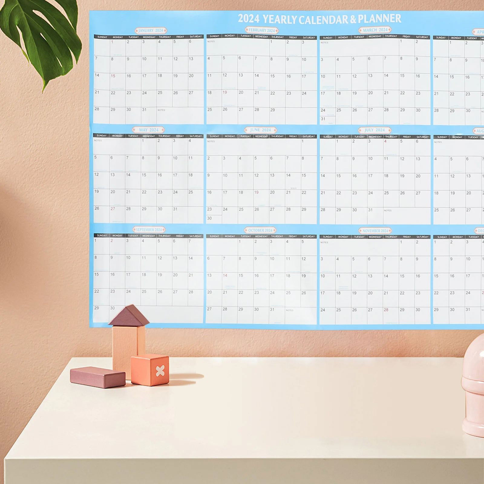 

2024 Wall Calendars Holiday 2024 Monthly Planner Calendar Appointment Hanging Calendars 2024 Year Calendars Home Office