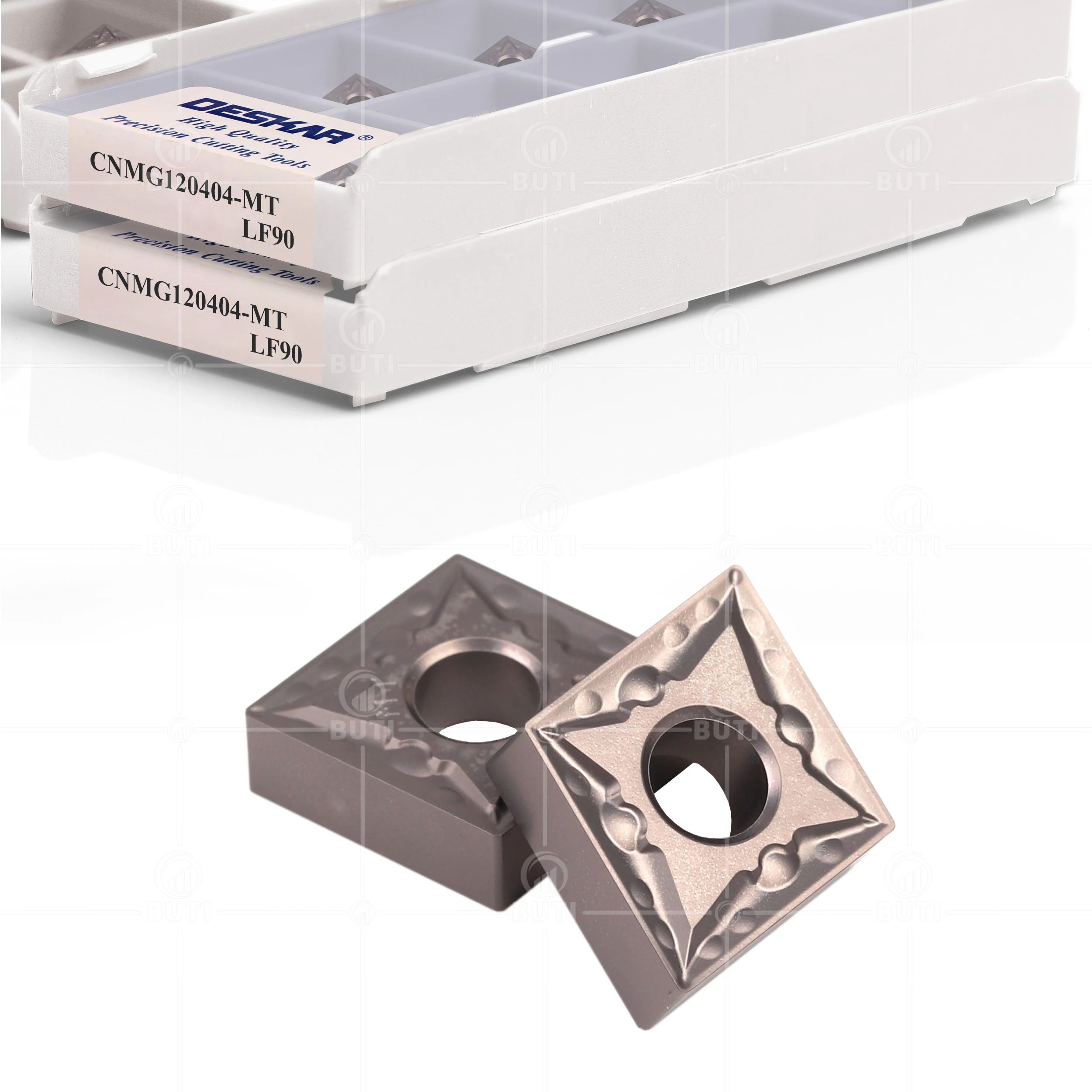 DESKAR 100% Original CNMG120404 CNMG120408-MT LF90 CNC Lathe External Turning Tool Cermet Insert Cutter Tool Parts Lathe Machine