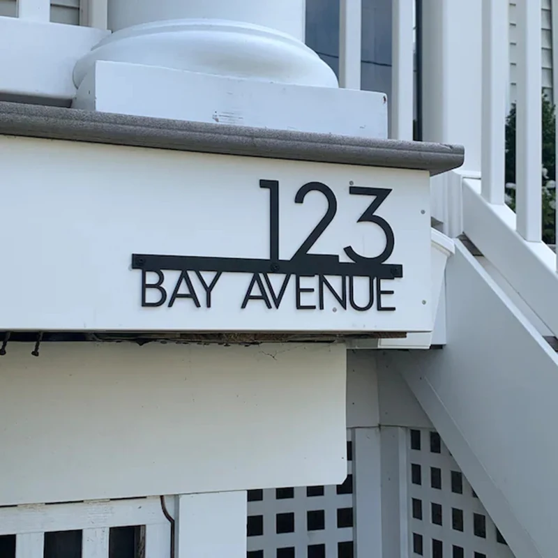 house number signs door signs house numbers number plate house wall plaques Custom Acrylic Address Sign House Number Outdoor Street Sign Door Plaque Waterproof door number plate outdoor House Number
