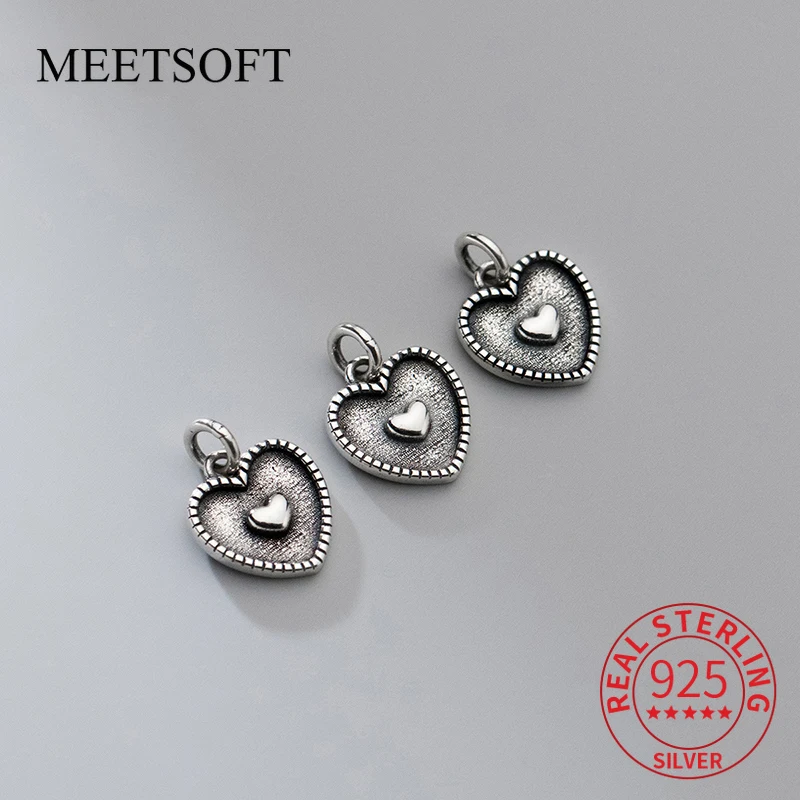 

MEETSOFT 925 Серебряные ретро аксессуары для веревки ручной работы