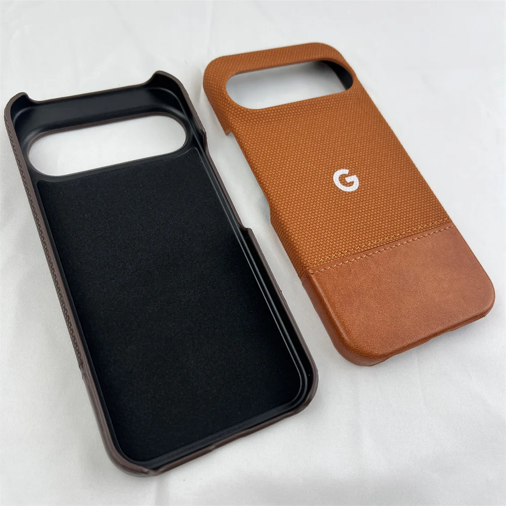 Luxury Matte Cotton Linen Leather Phone Case - Fashionable Simple Shockproof Protection Cover