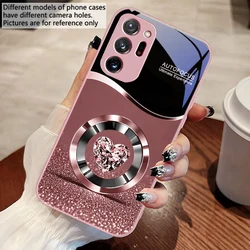 Luxurious Purple Circle Diamond Glass Ultra Phone Case - Galaxy M02 (FHS - BB2506116)