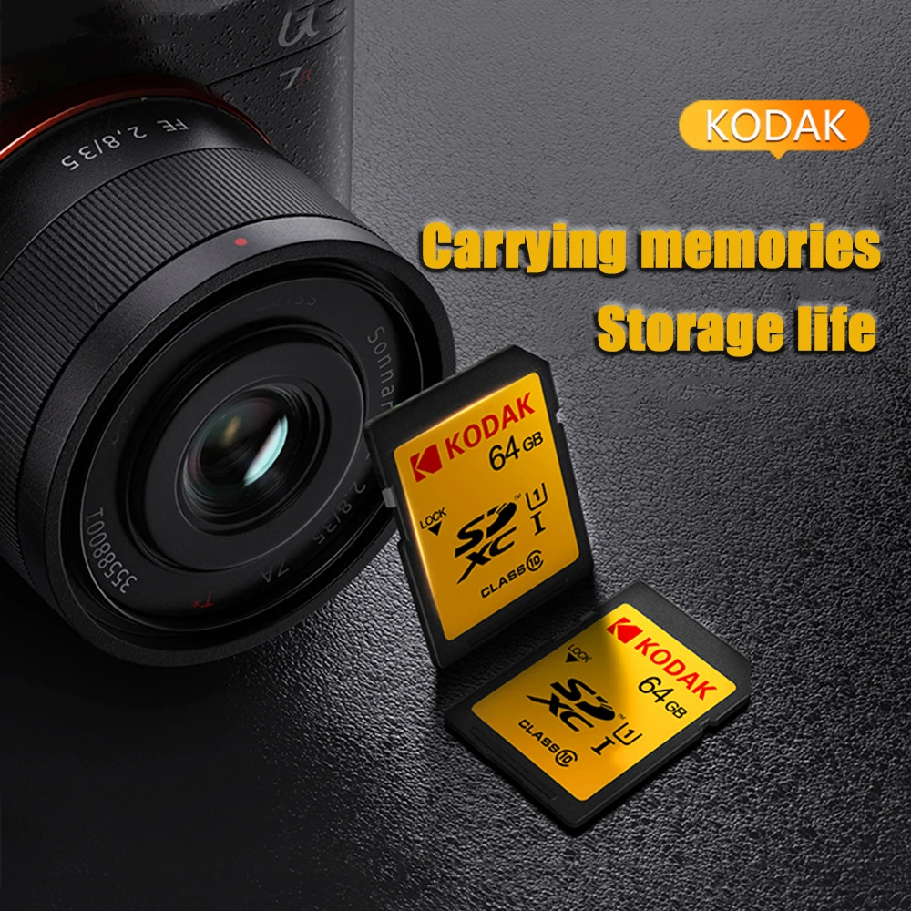 KODAK SD ī V30 C10 100mb, s ÷ ī 32GB 64GB 128GB 256GB 512GB SDXC SDHC Ŭ 10, DSLR  ī޶  ޸ ī
