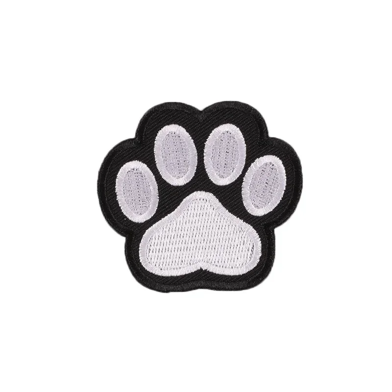 5 Pcs Thermo-sticker for Clothes Patchs Anime Animal Paw Embroidery Cloth Patch Badges Embroidered DIY Applique