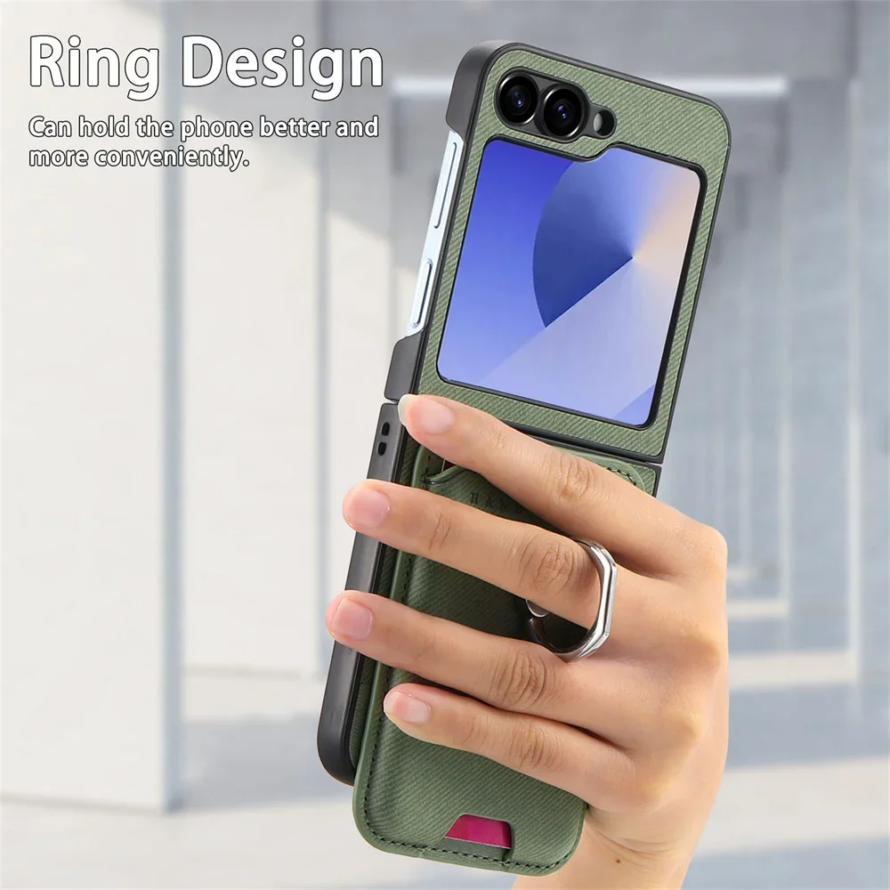 Premium Detachable Magnetic Wallet Phone Case with Card Holder Ring