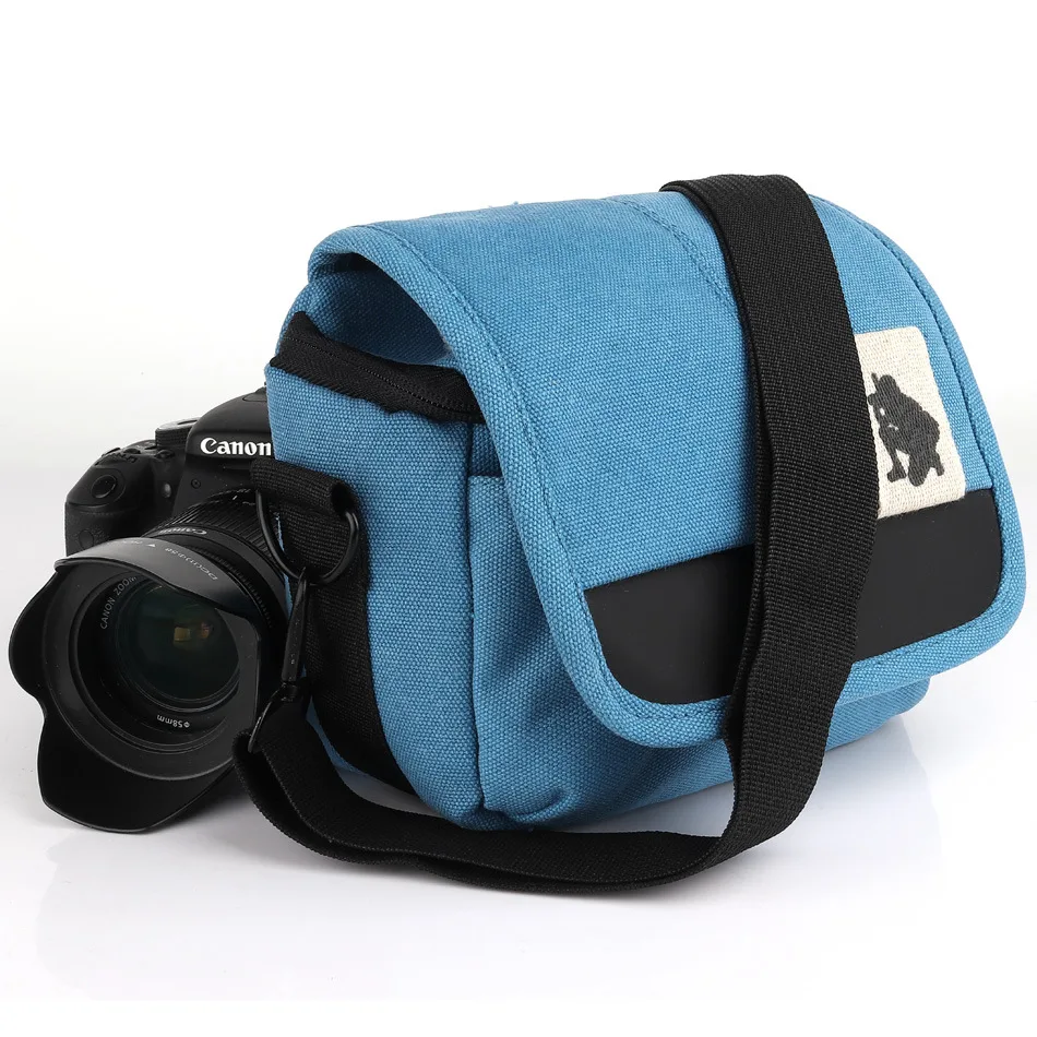 

Canvas micro-single camera bag home dv camera bag telephoto digital camera bag shoulder cross body bag