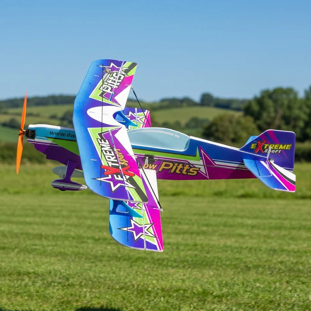 Micro Indoor Foam Sport 3D Biplane - Lightweight RC Plane Toy, 450mm Wingspan, Hot Seller