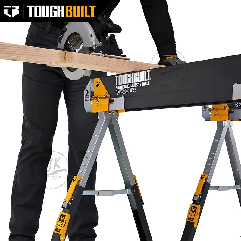 TOUGHBUILT TOU-C700 Saw Horse/Adjustable Jobsite Table (Single) 3