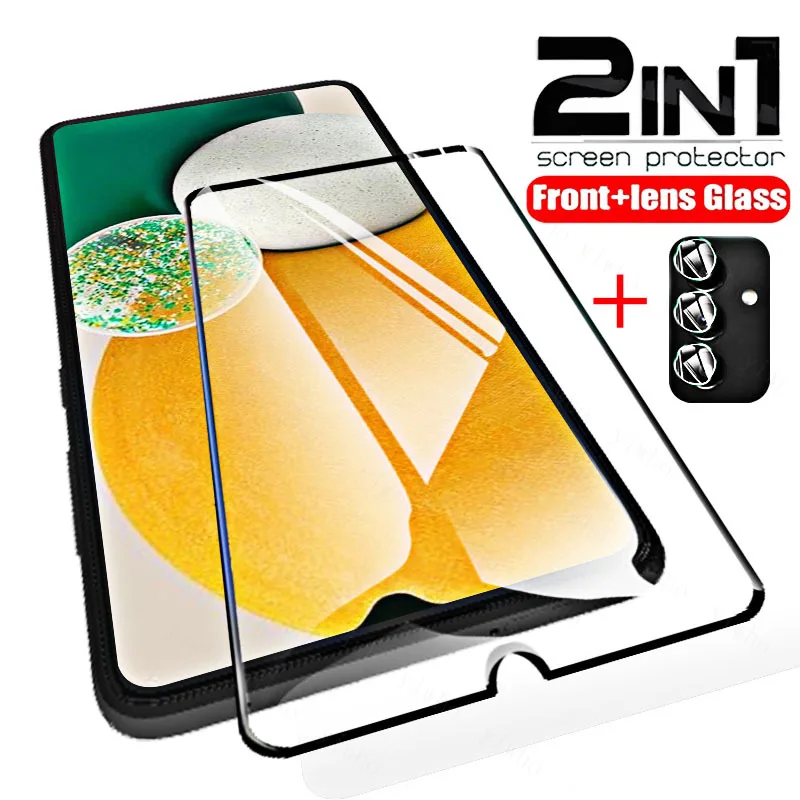 Case for Samsung Galaxy A12 A13 A33 A53 5G Tempered Glass Clear on for Samsung A12 A52s M52 M62 A52 A03s Transparent Full Cover best iphone wallet case Cases & Covers