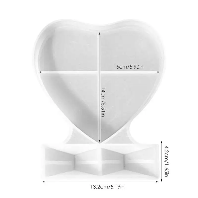 Heart Photo Frame Mold Silicone Mold Epoxy Resin Silicone Home Decorative Mould For DIY Epoxy Resin Jewelry Making Accessories