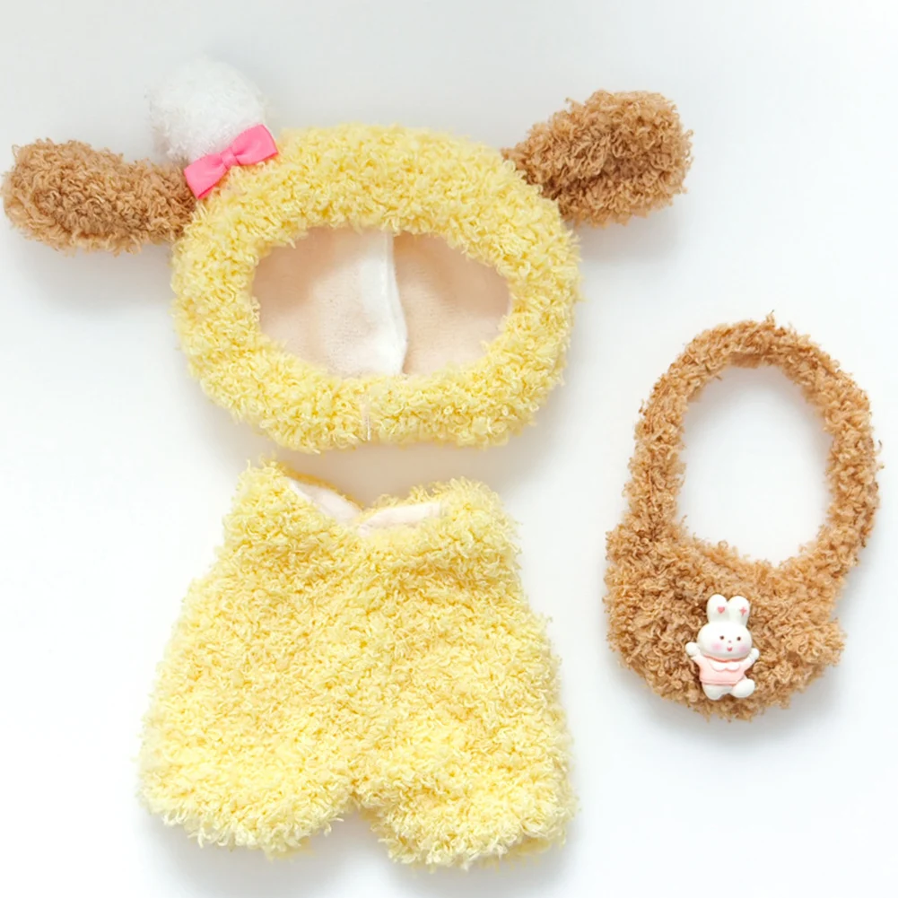 17CM Plush Doll Clothes Plush Doll Changing Clothes Dolll Clothes Suit Cartoon Cute Clothes Dolls Accessories