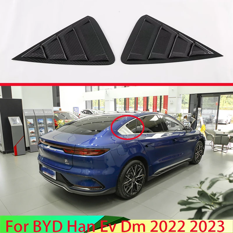 For-BYD-Han-Ev-Dm-2022-2023-Carbon-fiber-style-Side-Door-Rear-View ...