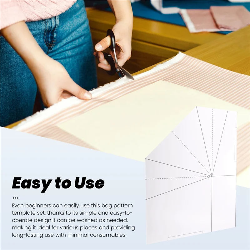 Hot Selling-Acrylic Template For Handmade Bag Multifunctional Tote Bag Making Template Practical Acrylic Making Stencil Temp