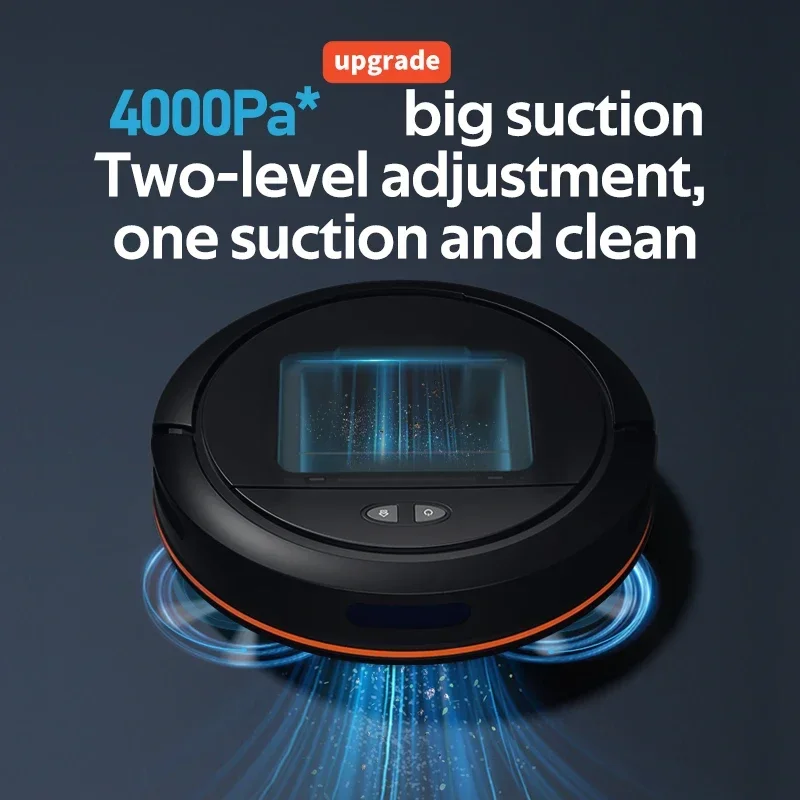 New Smart Robot Vacuum Cleaner App Control AntiFall High Suction Floor Mop Auto Charge Water Tank Multiple Clean Modes