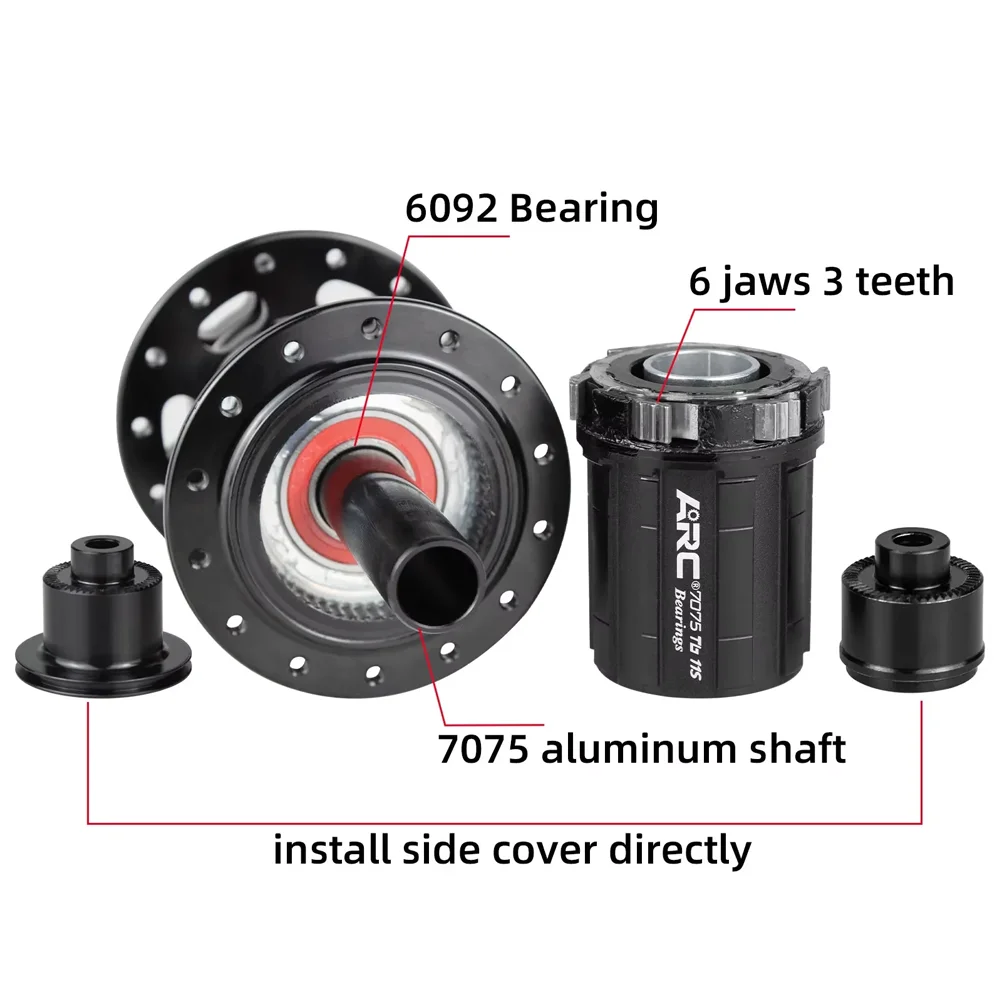 Mountain Bicycle Hubs ARC MT009 28 32 36 Holes 6 Pawls HG MS XD 8 9 10 11 12 Speed Freehub Sealed Bearing Front Rear