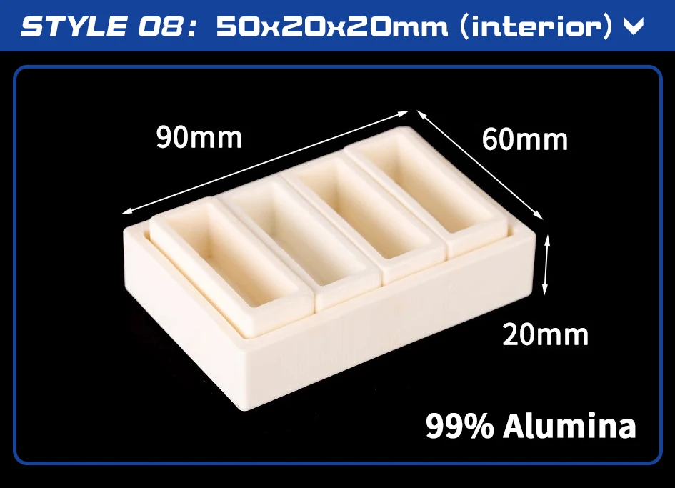 99% Aluminium oxid Set Tiegel verschiedene Spezifikationen Spezifikation 1 – Detail 8