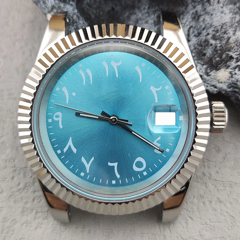 남성용 자동 기계식 시계 케이스, NH35 무브먼트, 39mm, 스테인레스 스틸, nh35 무브먼트, 시계 교체 액세스 장치