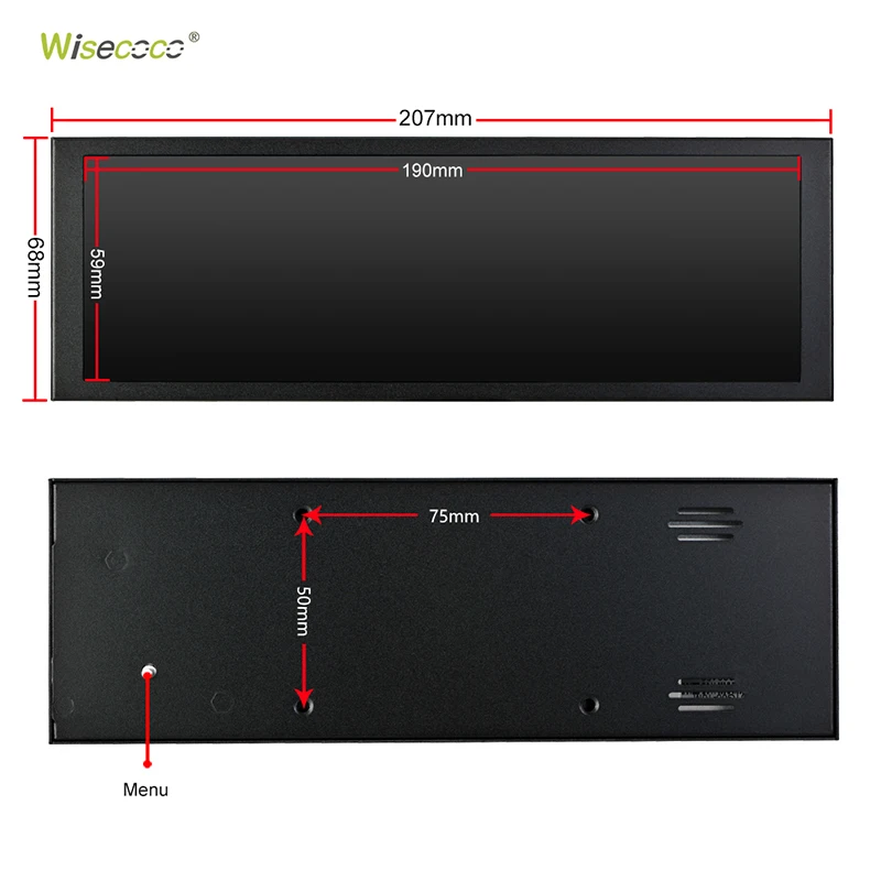 wisecoco 8.8インチモニター HD 1920x480 IPS LCD Amazon.com: wisecoco 8.8 Inch Computer Secondary Screen CPU