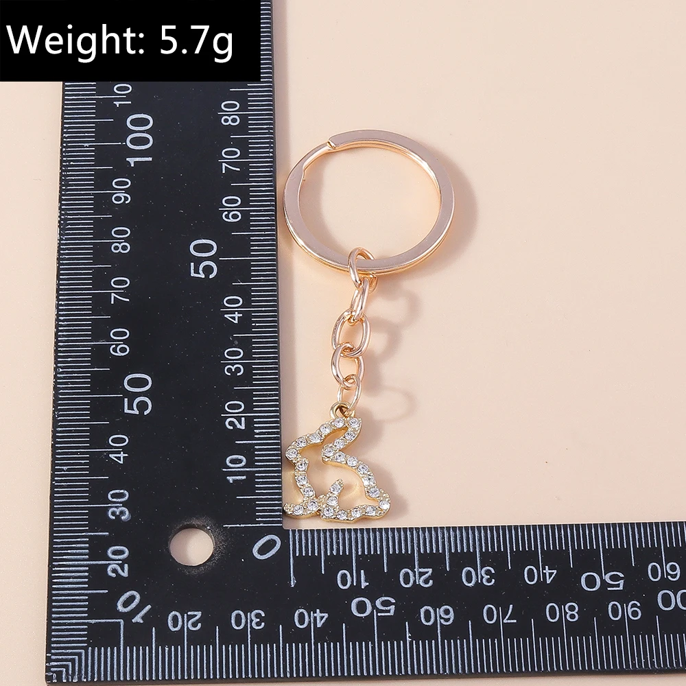 Schicke Kristall Strass Tier Schmetterling Schlüssel bund Charms Kreuz Schlüssel ringe für Männer Frauen Handtasche Anhänger DIY Schmuck Geschenke – Detail 8