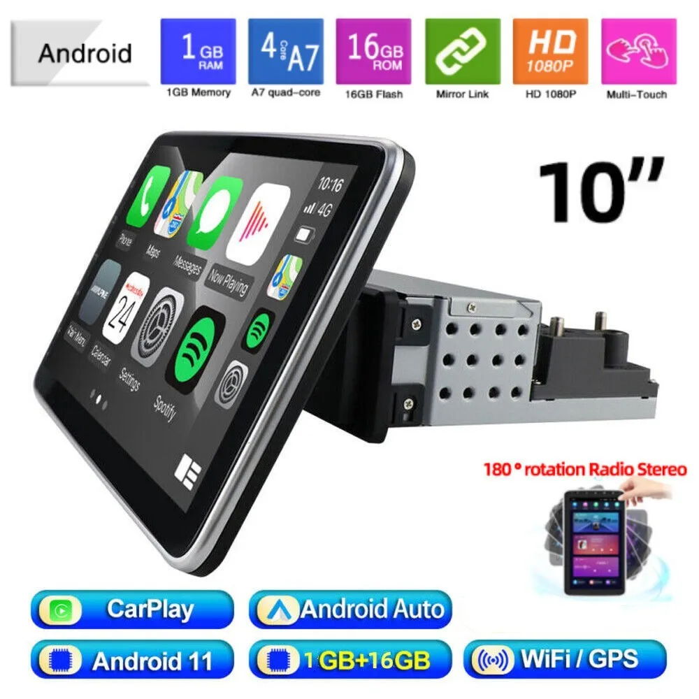 

1Din Android 10 Inch Car Multimedia Video Player Universal Car Stereo Radio GPS IOS/Android mirror link For Nissan Hyundai Kia