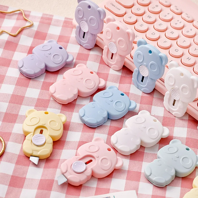 mini-couteau-utilitaire-ours-kawaii-coupe-papier-mignon-lame-de-rasoir-fournitures-de-bureau-et-scolaires-cadeau-de-papeterie-48-pieces-lot