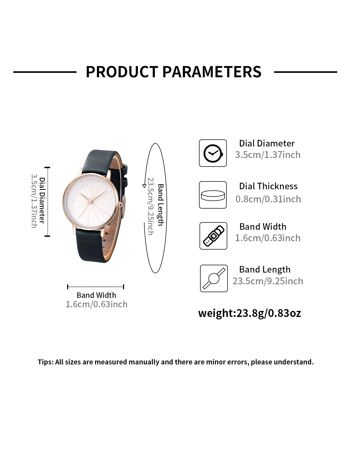 Luxury Fashion Watch Women Leather Watch Ladies Simple Quartz Bracelet Wrist Watch Women's Clock 6