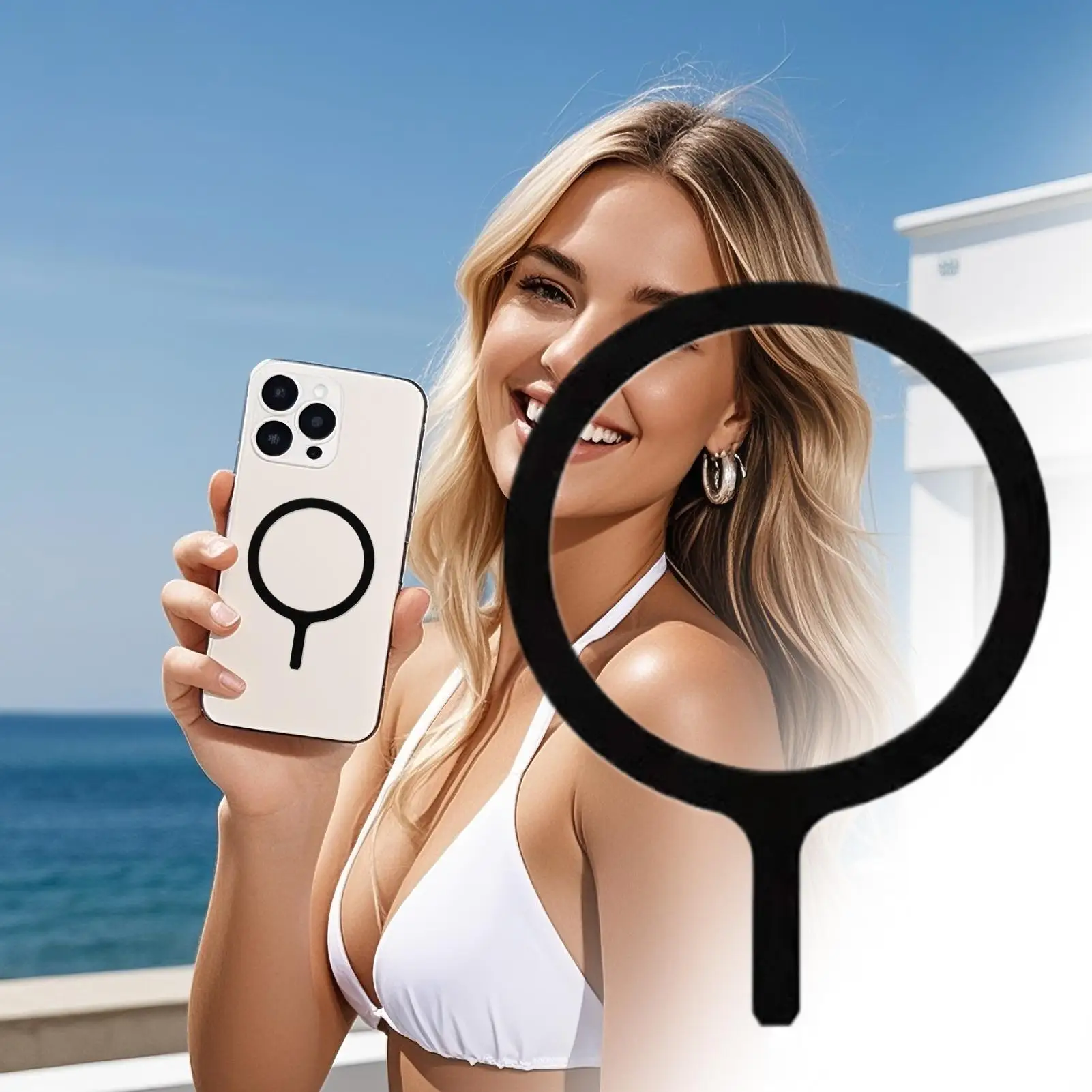 Phone Magnet Ring Magnet Strip (black) - Image 4