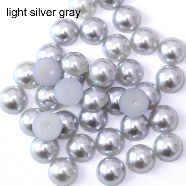 Colorful Imitation Pearl Flatback Beads for Nail Art and DIY Crafts
