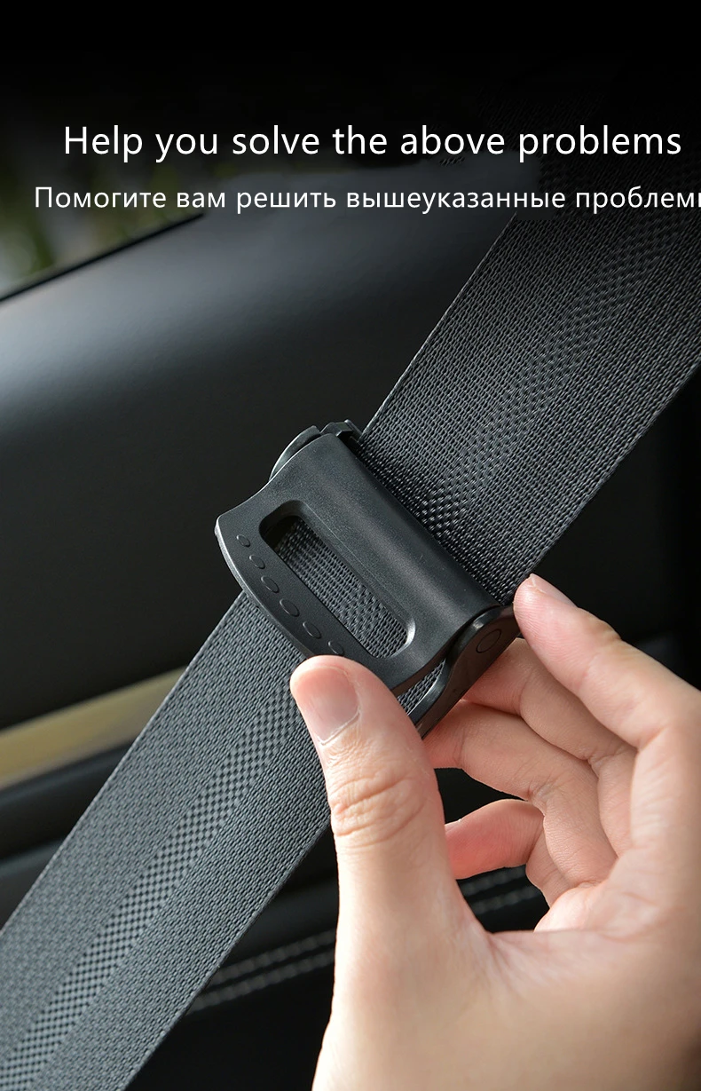 Deux boucles coordonnantes Znti pour voiture, clips de ceinture de sécurité, bouchon partenaire