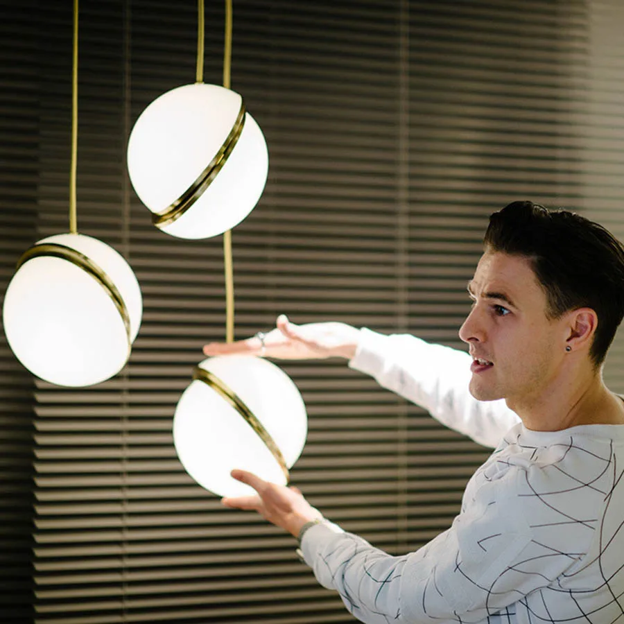

E27 Golden Globe Ball LED Pendant Lights Bedside Globe Hanging Lamps Bar Restaurant Cafe Kitchen Dining Room LED Pendant Lamp