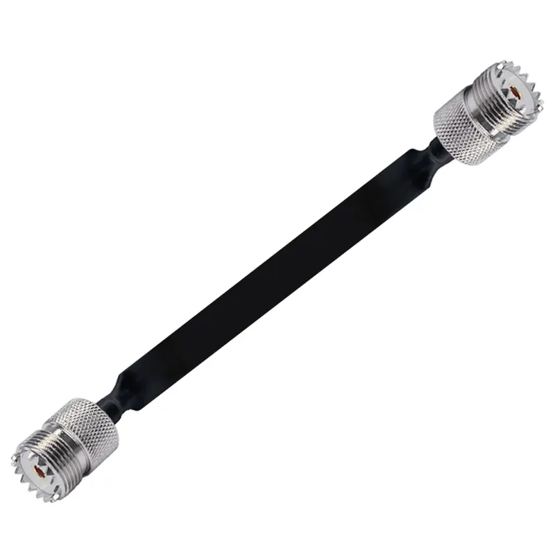 Window/Door Pass Through Flat RF Coaxial Cable SO239 UHF Female to UHF Female Male  PL259 50 Ohm RF Coax Pigtail Extension Cord - Image 7