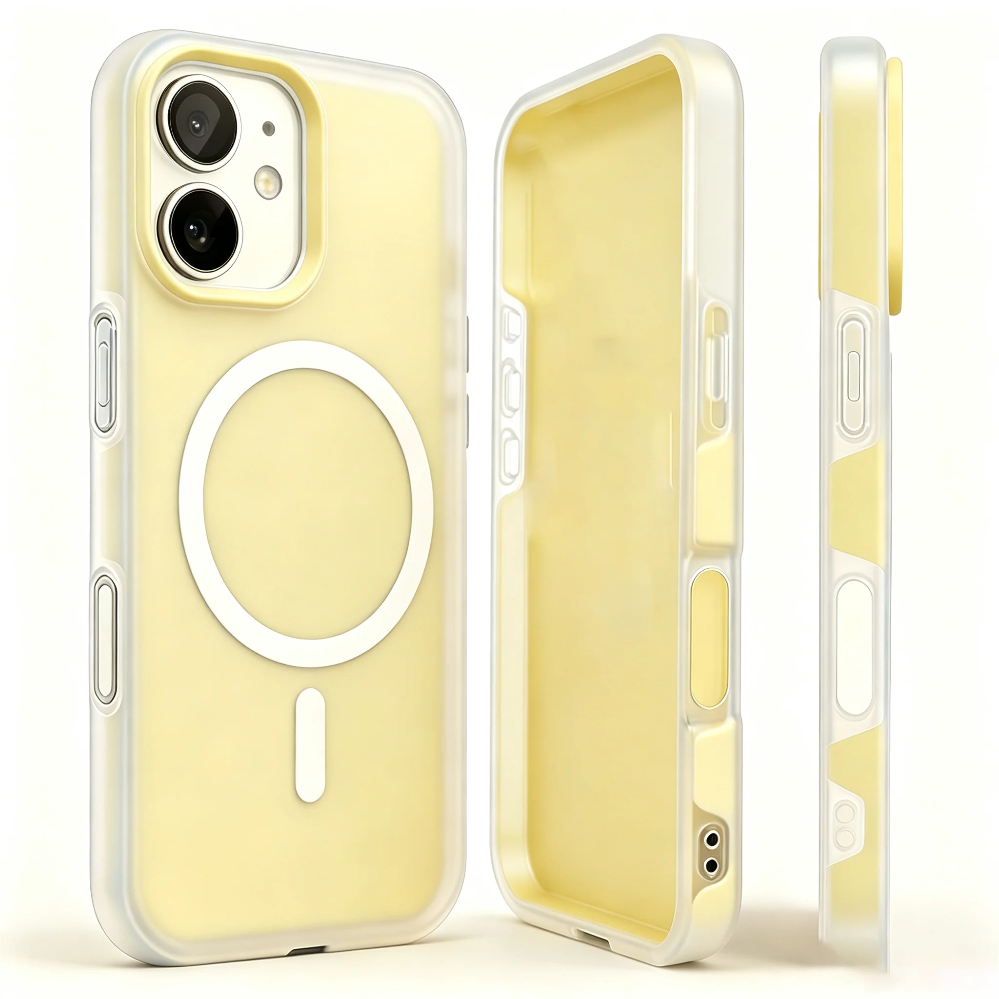 Magnetic Shockproof Silicone Case with Camera Control Cover