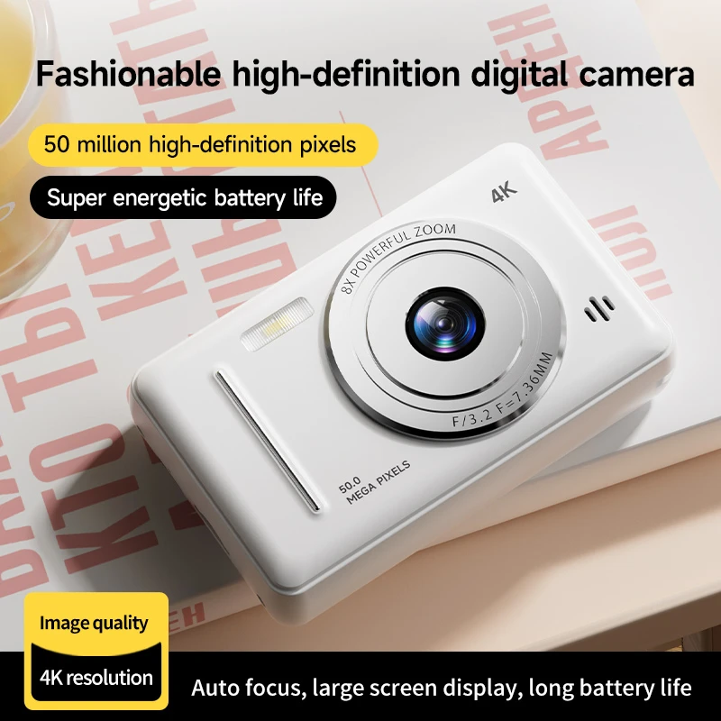 Digital Camera 4K Retro CCD 50 Million Pixels