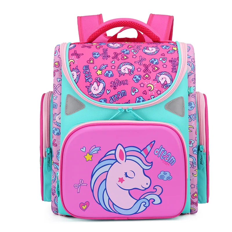 Orthopedic Children School Bags For Boys Top-Quality Primary School Backpacks1-3 grade Kids Backpacks Shell 3D Backpack Girls 4