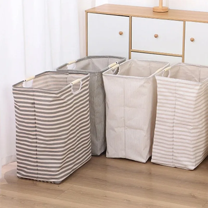 Portable Foldable Fabric Waterproof Bathroom Storage Basket for Clothes